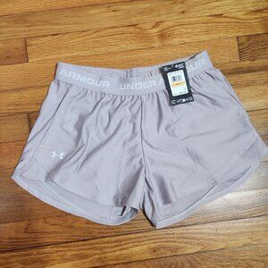 NWT Under Armour Women's Tech Play Up Shorts - Gray - Size Small